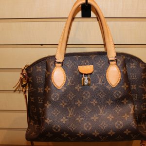 Popincourt cloth handbag Louis Vuitton Brown in Cloth - 38420891